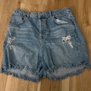 ZARA Distressed Denim Women Shorts